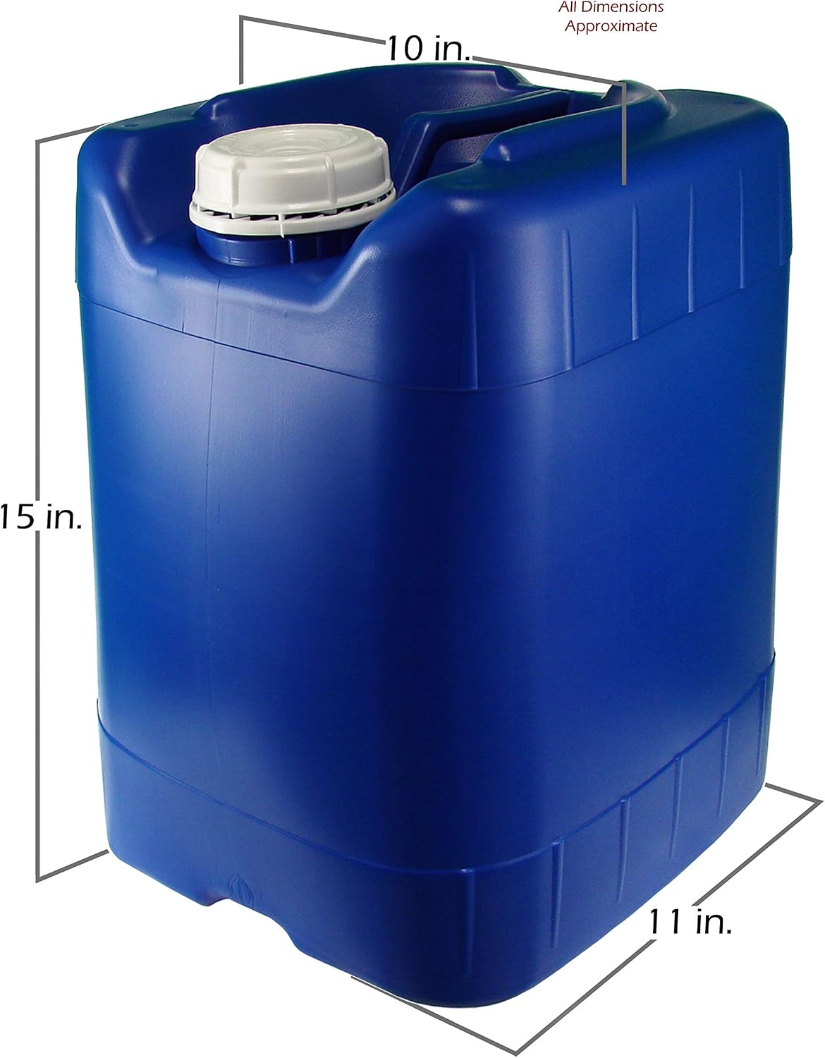 5 Gallon Samson Stackers, Natural, 6-Pack (30 Gallons), Emergency Water Storage Kit with one Bonus Spigot