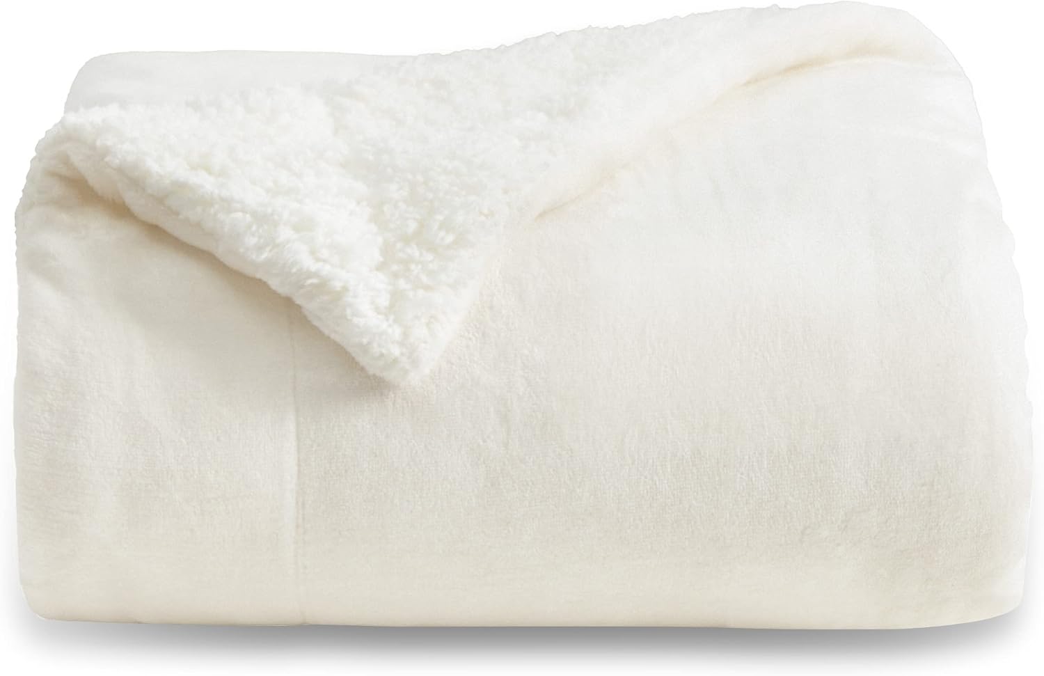 Bedsure GentleSoft Sherpa Fleece Throw Blanket for Couch, Non-Heated, Thick & Warm Cozy Blanket for Winter Fall, Soft Fuzzy Plush Throw Gifts for Women and Men, Grey, 50x60 Inches