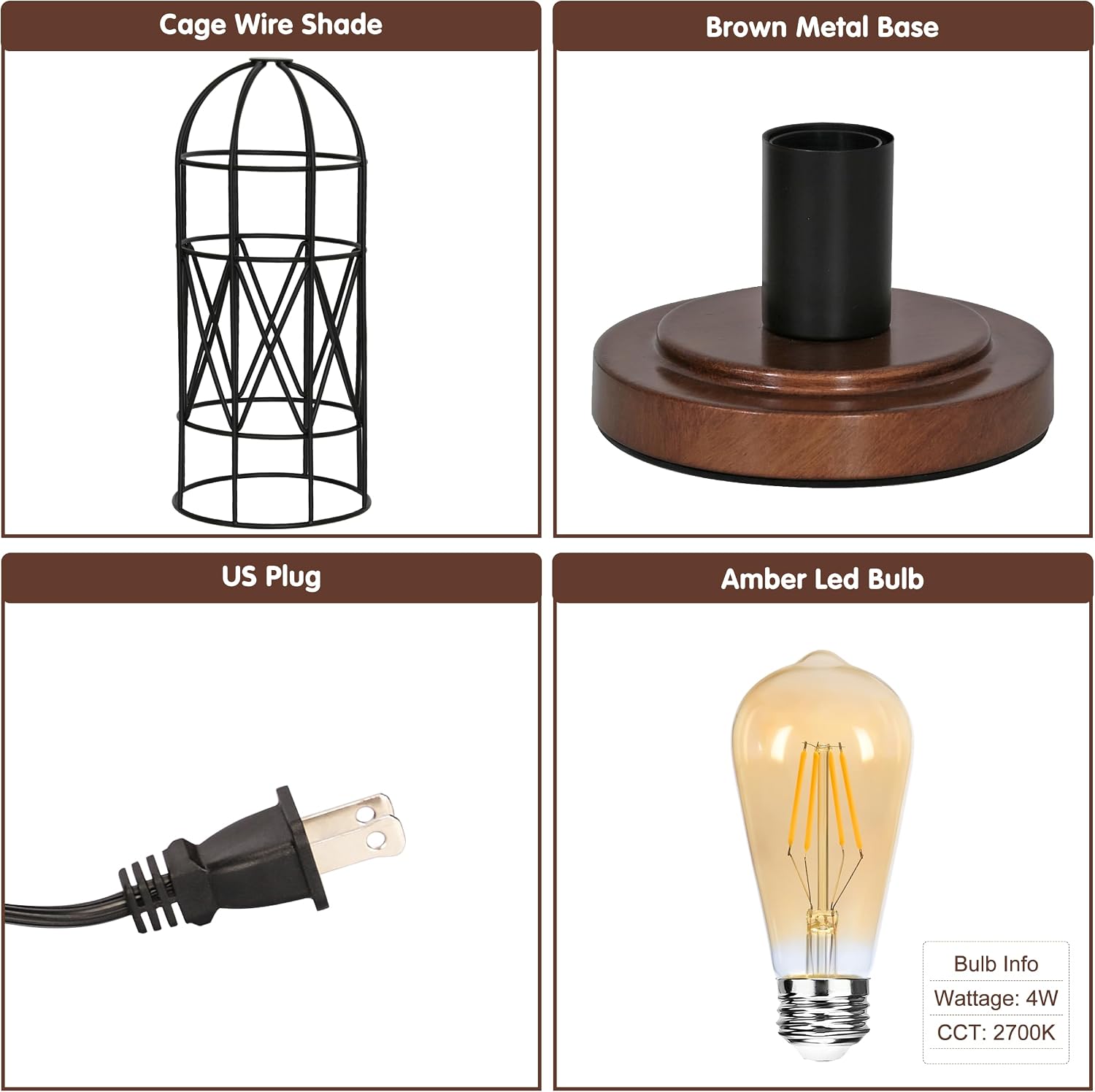 Touch Control Table Lamp, 3 Way Dimmable Lamp, Industrial Bedside Lamp