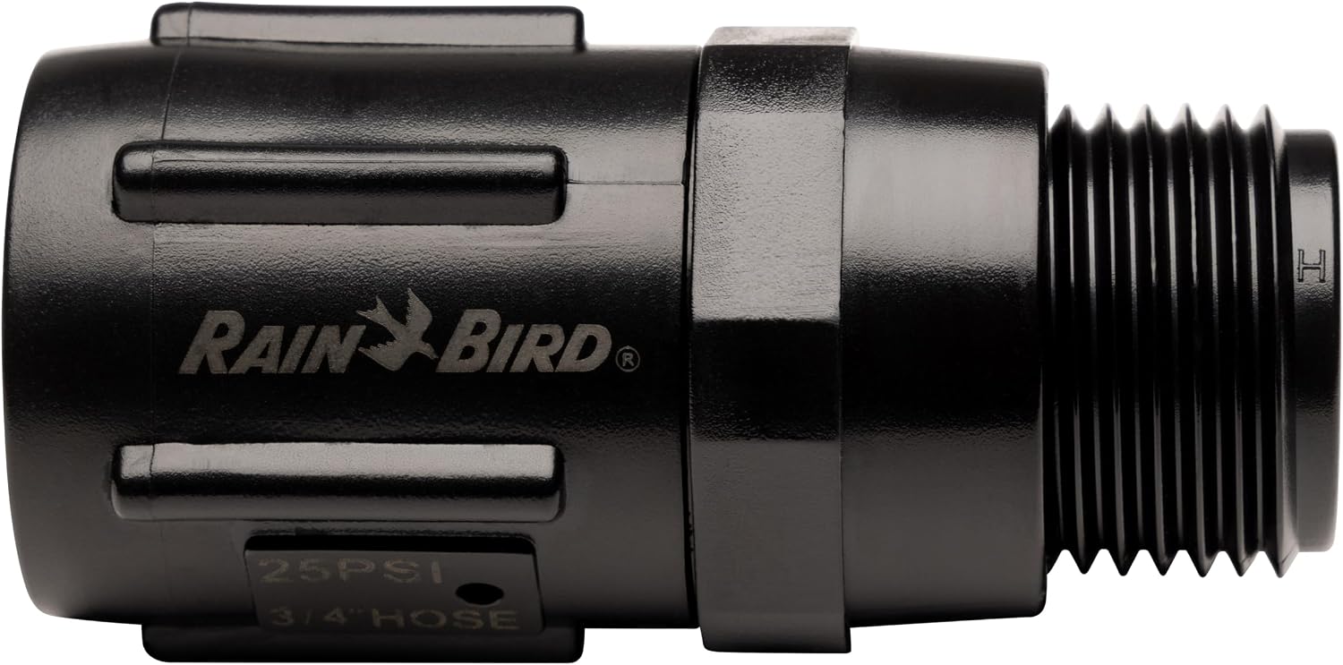 Rain Bird HT07525PSI Drip Irrigation 25 PSI Pressure Regulator, 3/4" Female Hose Thread x 3/4" Male Hose Thread