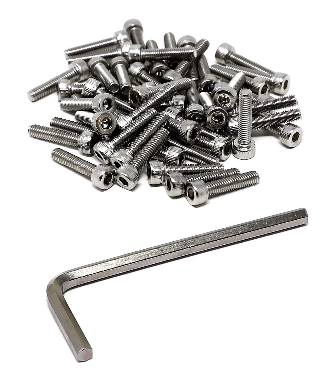 iexcell 20 Pcs M8 x 30/35/40/45/50 mm Stainless Steel 304 Hex Socket Head Cap Screws Bolts Assortment, Fully Threaded