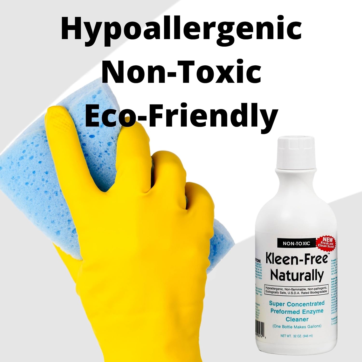 Naturally Preformed Enzyme Cleaner, Enzyme Solution, Multi-Purpose Cleaner, Laundry Additive and More - Concentrate - Original Scent - 128oz (1 Gallon)
