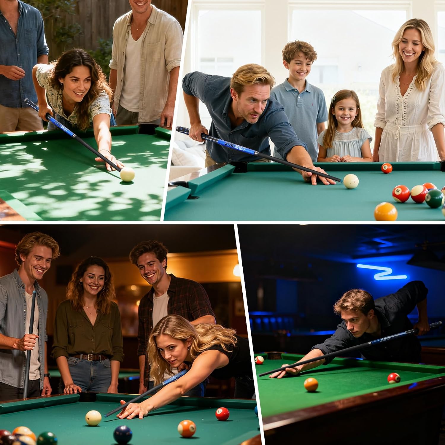 Carbon Fiber Pool Cue Stick 58" Professional Pool Sticks for Adults Full Carbon Technology Tacos De Billiar Low Deflection Billiard Pool Table Cues 3 Colors Available