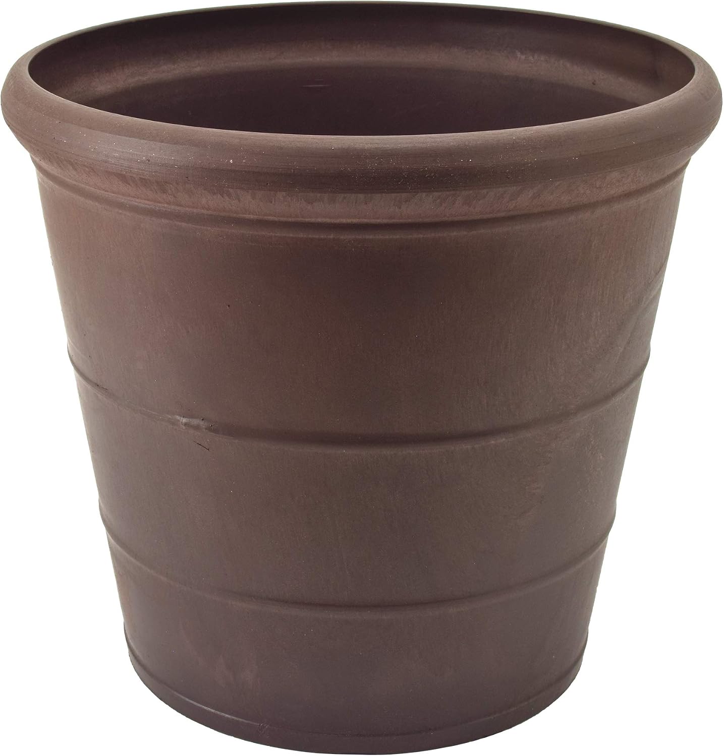 PSW Pot Collection NUR28C 10” Planter Pot for Indoor and Outdoor Plants and Gardens, 10-inch, Chocolate