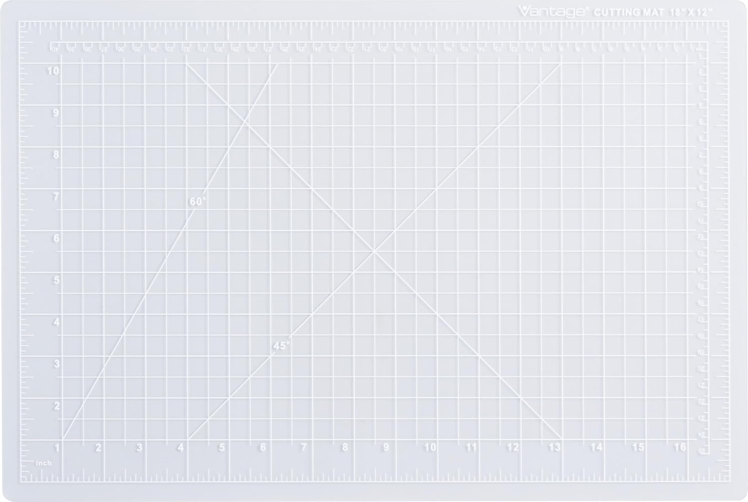 Dahle Vantage 10673 Premium Self-Healing Cutting Mat, 24"x36", 1/2" Grid, 5 Layers for Max Healing, Perfect for Crafts & Sewing, Black