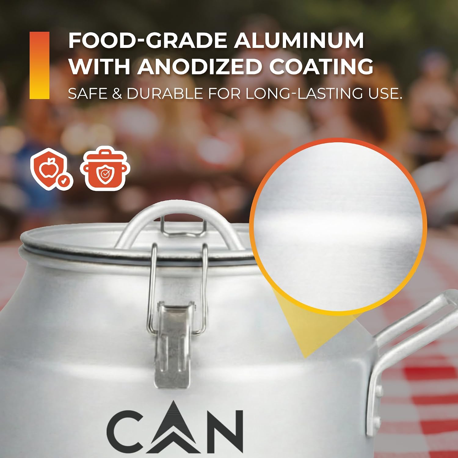 CanCooker Junior Convection Steam Cooker | 2 Gallon | Feeds Up to 10 People | Includes Lid Travel Bag & Recipe Book | Non Stick Coating