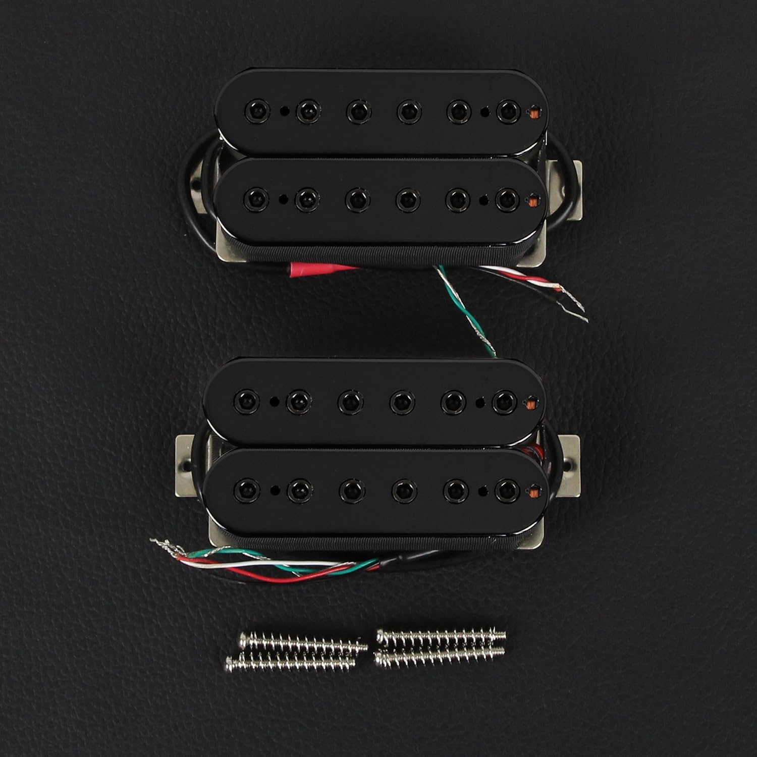FLEOR Bridge Pickup Ceramic Double Coil Humbucker Pickups for Electric Guitar Pickup-Black