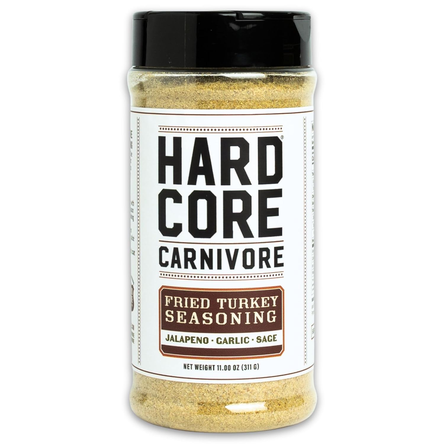 Hardcore Carnivore Black | All-Purpose Beef Seasoning Rub, 13oz Shaker