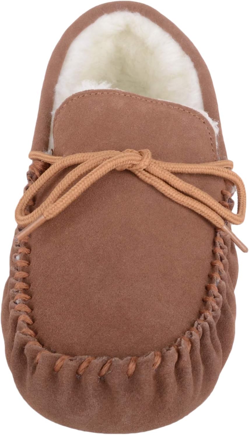 SNUGRUGS Men's Alfie Wool Lined Suede Sole Moccasin Slipper