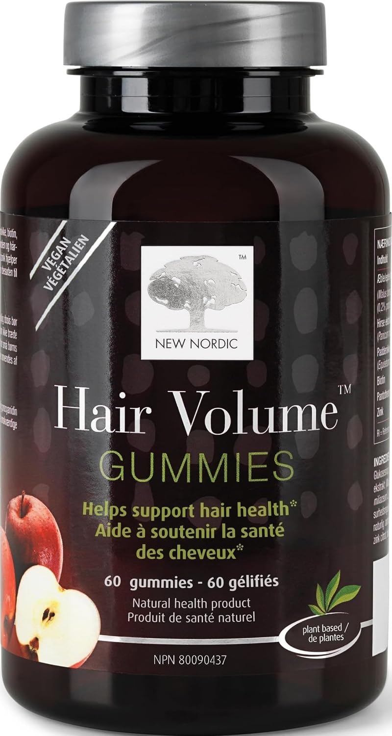 NEW NORDIC Hair Volume Daily Biotin Support Gummies 60-Day Supply - 1 Pk