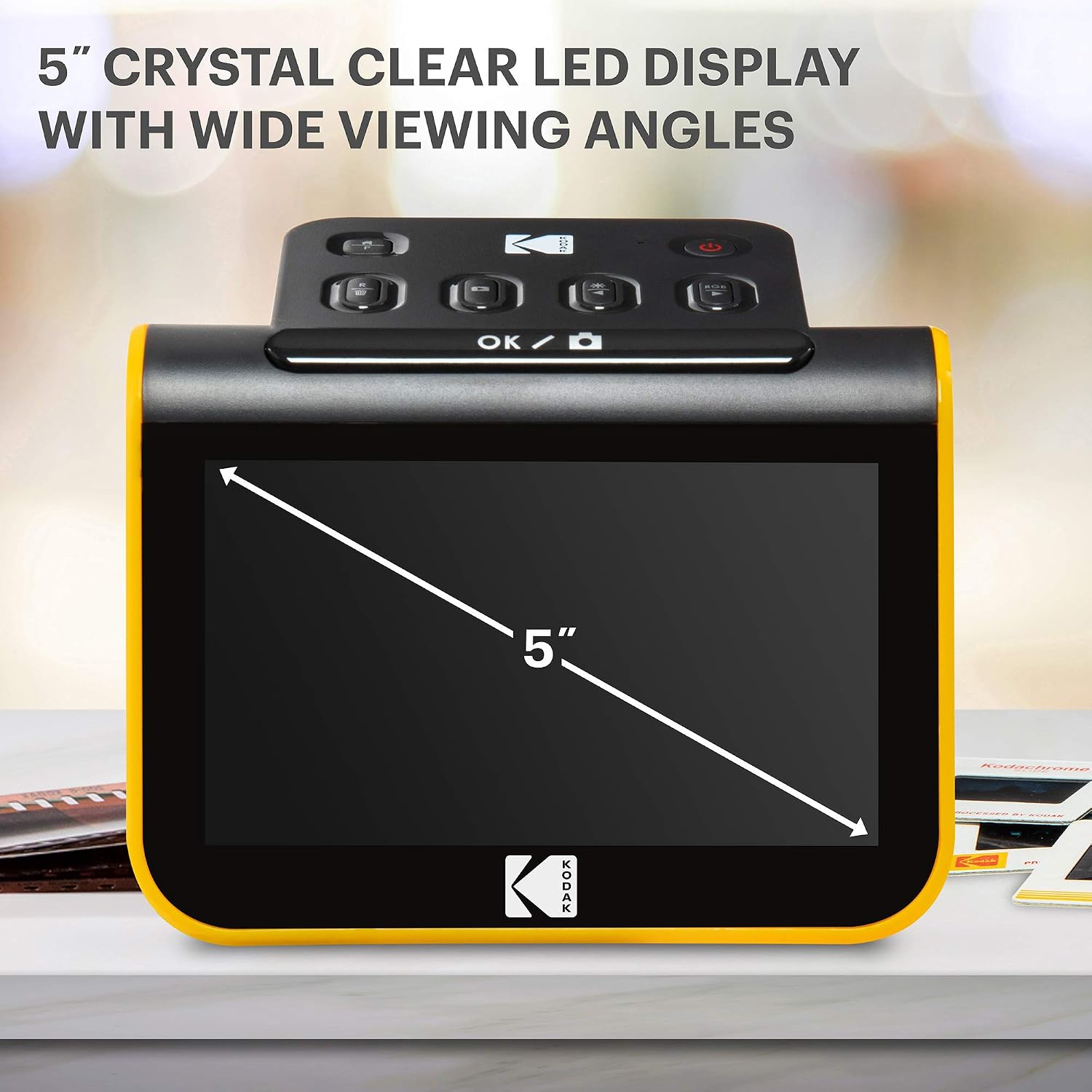 KODAK Slide N Scan Film & Slide Scanner, 22MP, 5" LCD Screen, 135/110/126mm