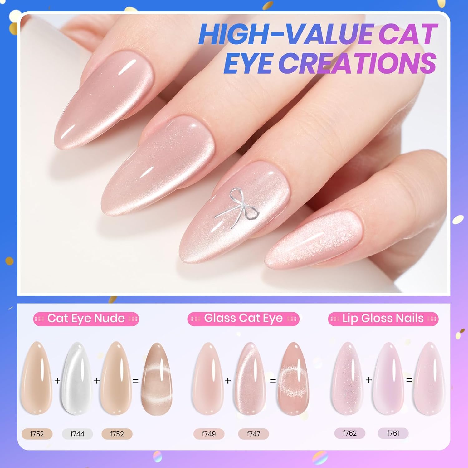 Beetles Gel Nail Polish Set with Base Glossy Matte Top Coat Macaron Gel