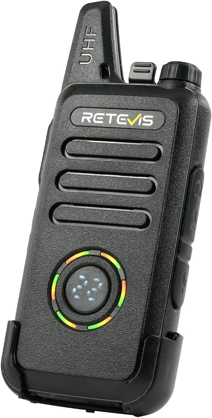 Retevis RT22S Walkie Talkies for Adults, 2 Way Radio with Earpiece(10 Pack) | For Daycare, Hospitality&Retail, Intuitive Channel Display