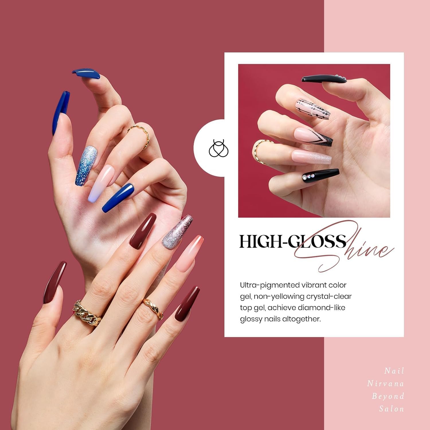 Beetles Gel Nail Polish Set with Base Glossy Matte Top Coat Macaron Gel