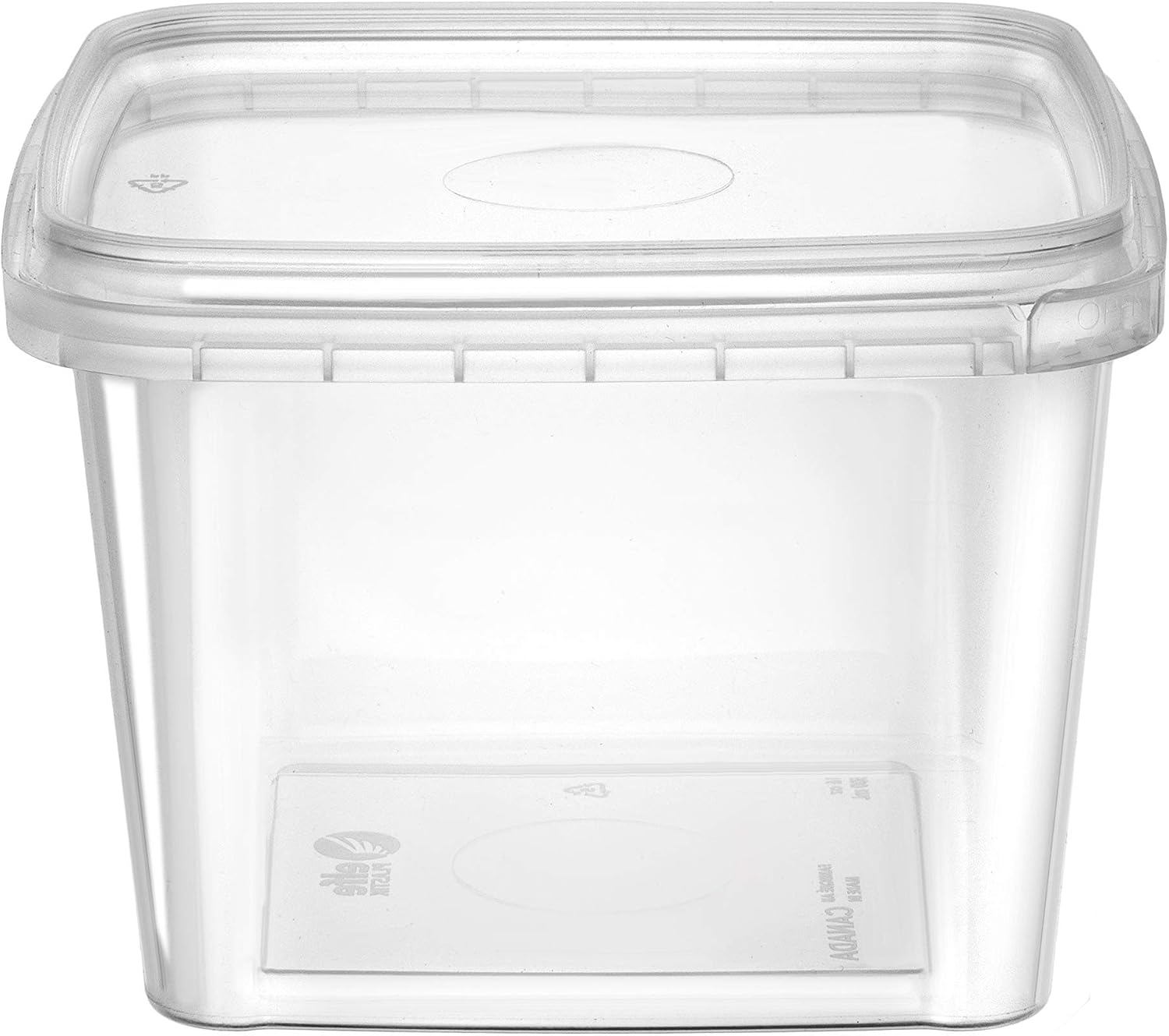 NYHI 32 oz 20 Pack Square Clear Deli Containers with Lids Disposable BPA Free Square Plastic Food Storage Containers with Lids Airtight for Meal