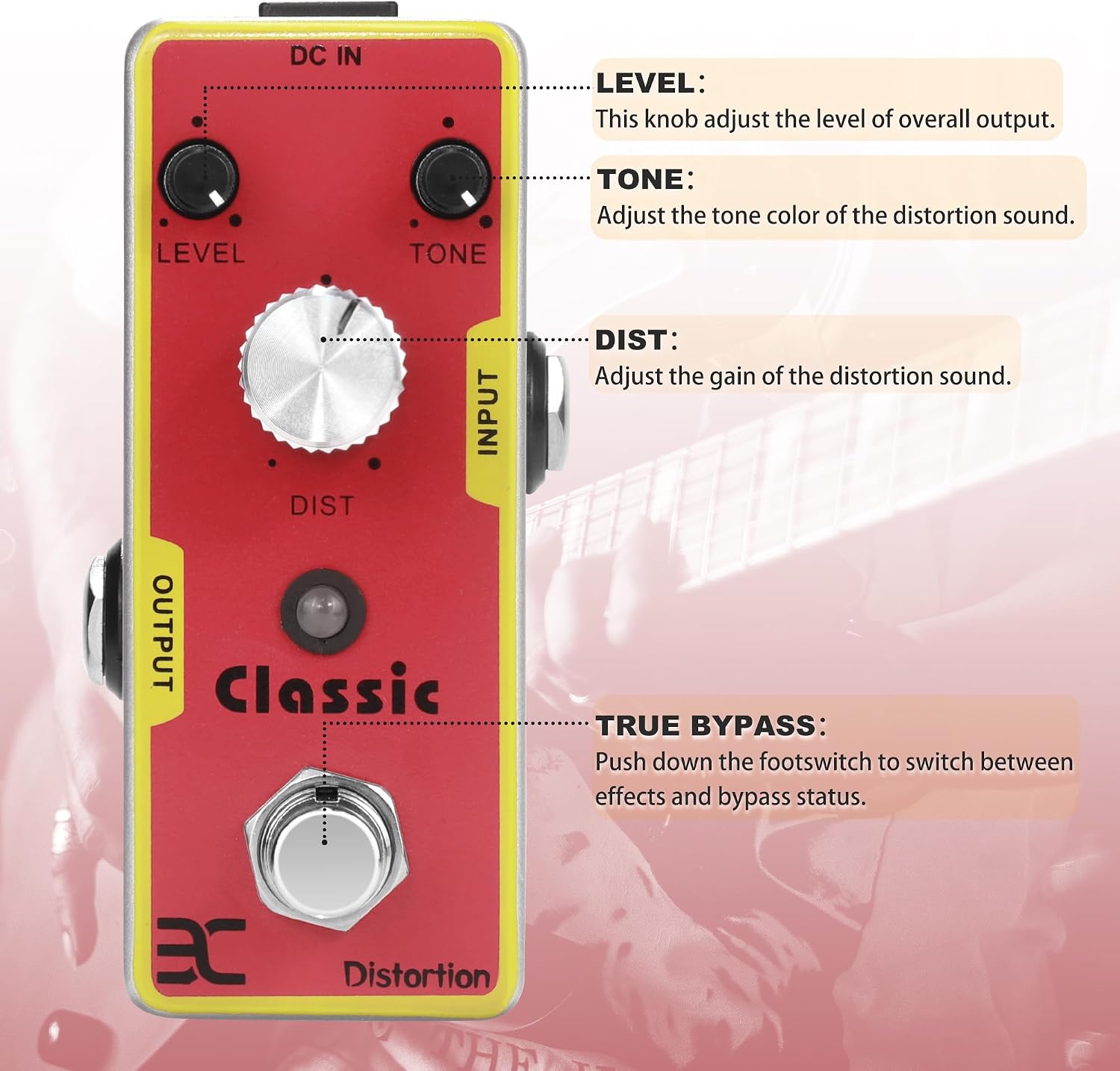 EX 7 Band EQ Equalizer Mini Guitar Pedal