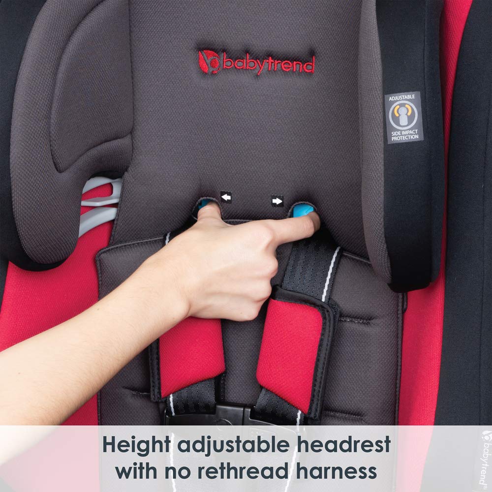 Baby Trend Cover Me™ 4-in-1 Convertible Car Seat, Vespa – Built-in Canopy, 4-Stage Growth System, Plush Comfort Padding, Multi-Position Recline