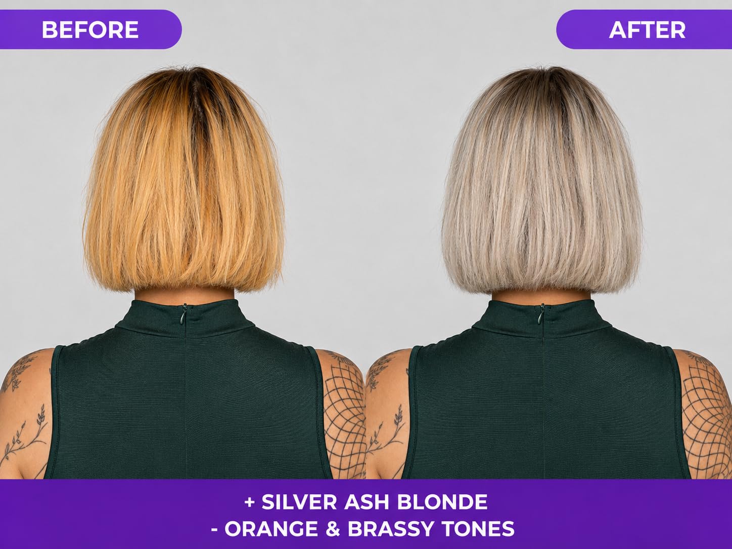 Naissant Silver Ash Blonde Hair Blue Toning Shampoo | Ultra High-Purity Blue Pigments | Neutralizes Orange &Brassy Tones | Hyaluronic Acid, Collagen &Biotin |Paraben, Ammonia &Sulfate Free |10.1 Fl Oz