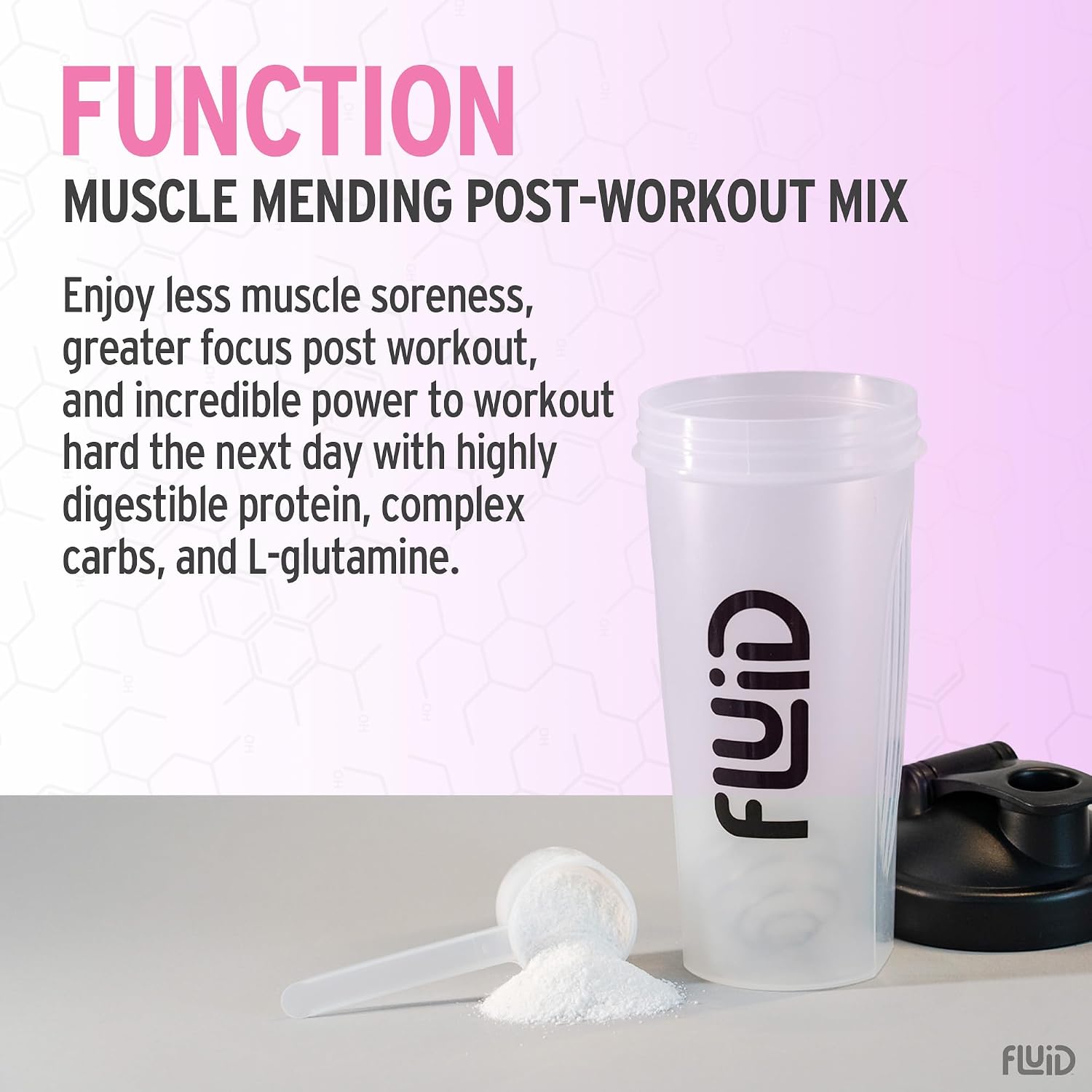 Fluid Recovery, Post-Workout Drink Mix, Whey Isolate Protein, L-Glutamine, Carbs, All Natural Ingredients, Gluten-Free, Lactose-Free (Tropical Fruit)