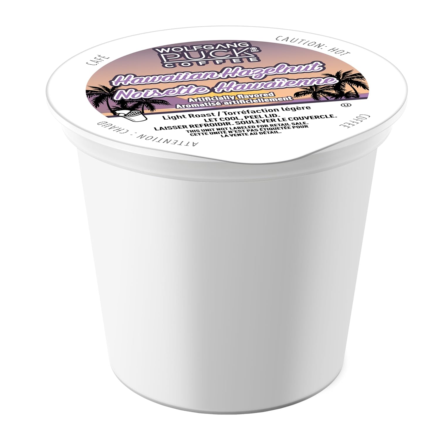 Wolfgang Puck Coffee Single Serve Capsules, Compatible with Keurig K-Cup Brewers, Hawaiian Hazelnut, 24 Count