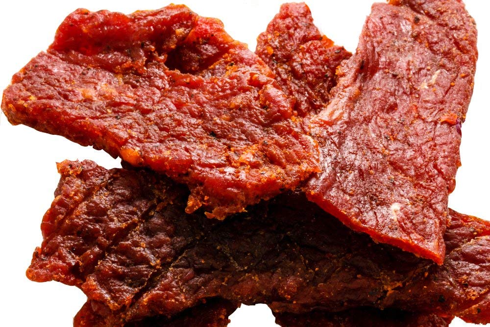 Buffalo Bills Mesquite Country Cut smoked Beef Jerky, Moist & Tender, 8 Oz | Mesquite Beef Jerky, Made In USA, High Protein, Low Carb, For Work, Trips, On-The-Go Snacking, Smoky Flavor, Hot Snacks
