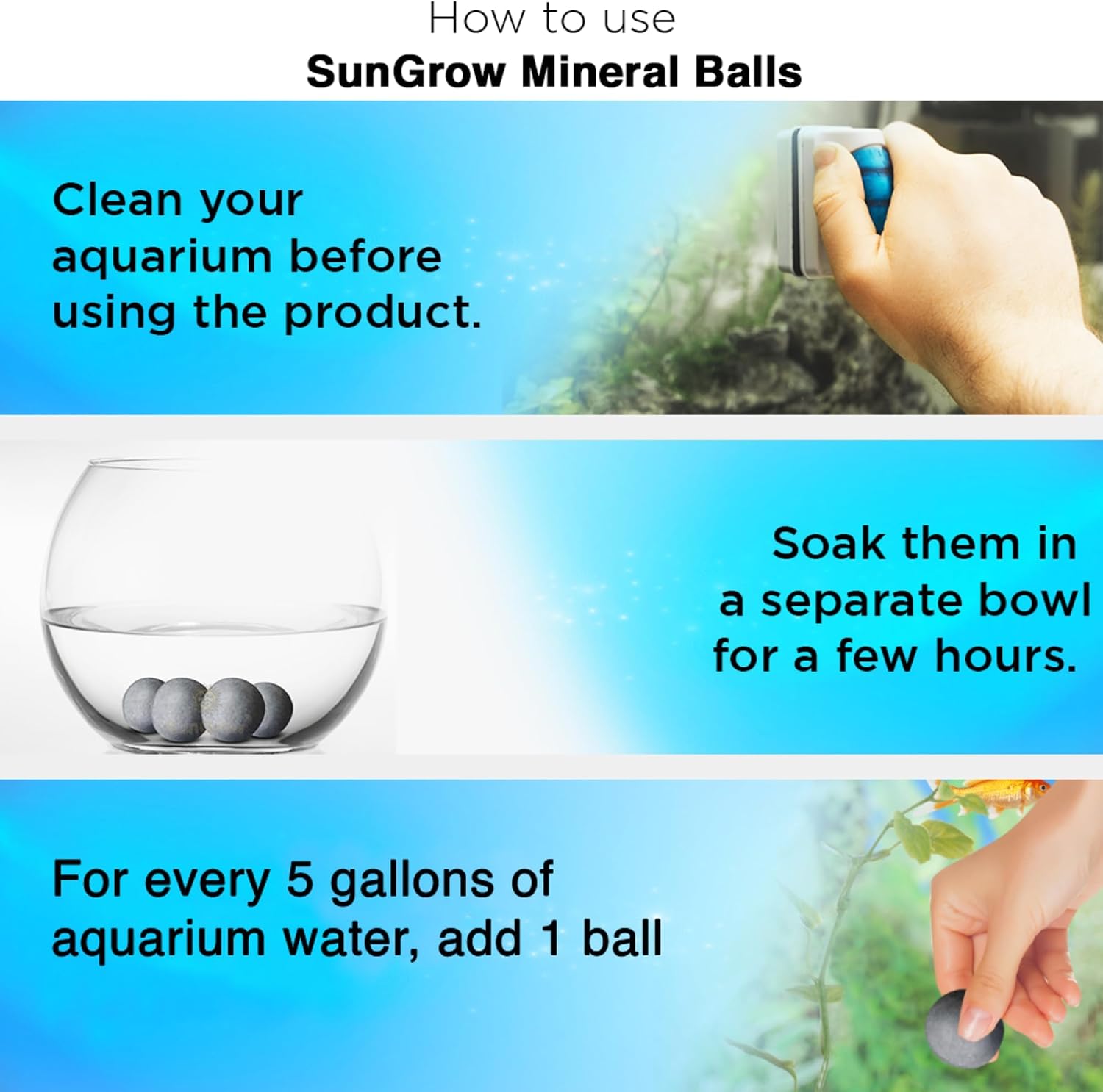 SunGrow Shrimp Balls, Aquarium Water Conditioner Balls, Successful Shedding, Increase Survival Rate, Impart Vibrance, Cool Décor with Wellness Benefits