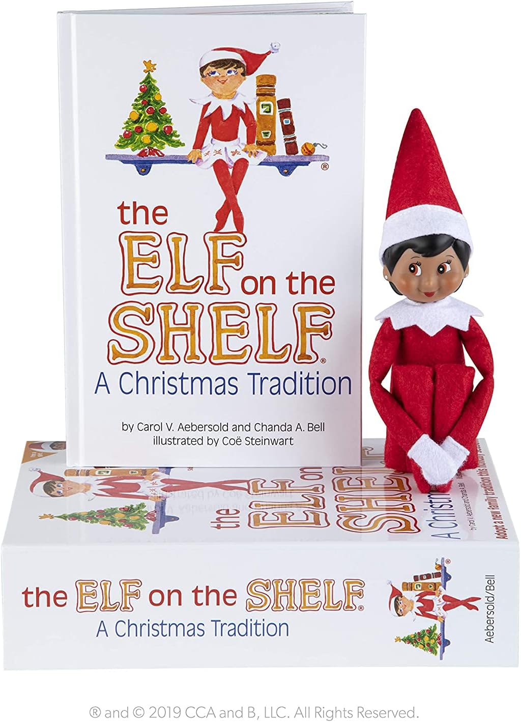 The Elf on the Shelf: A Christmas Tradition Girl Scout Elf (Brown Eyed) with Claus Couture Collection Scout Elf Slumber Set