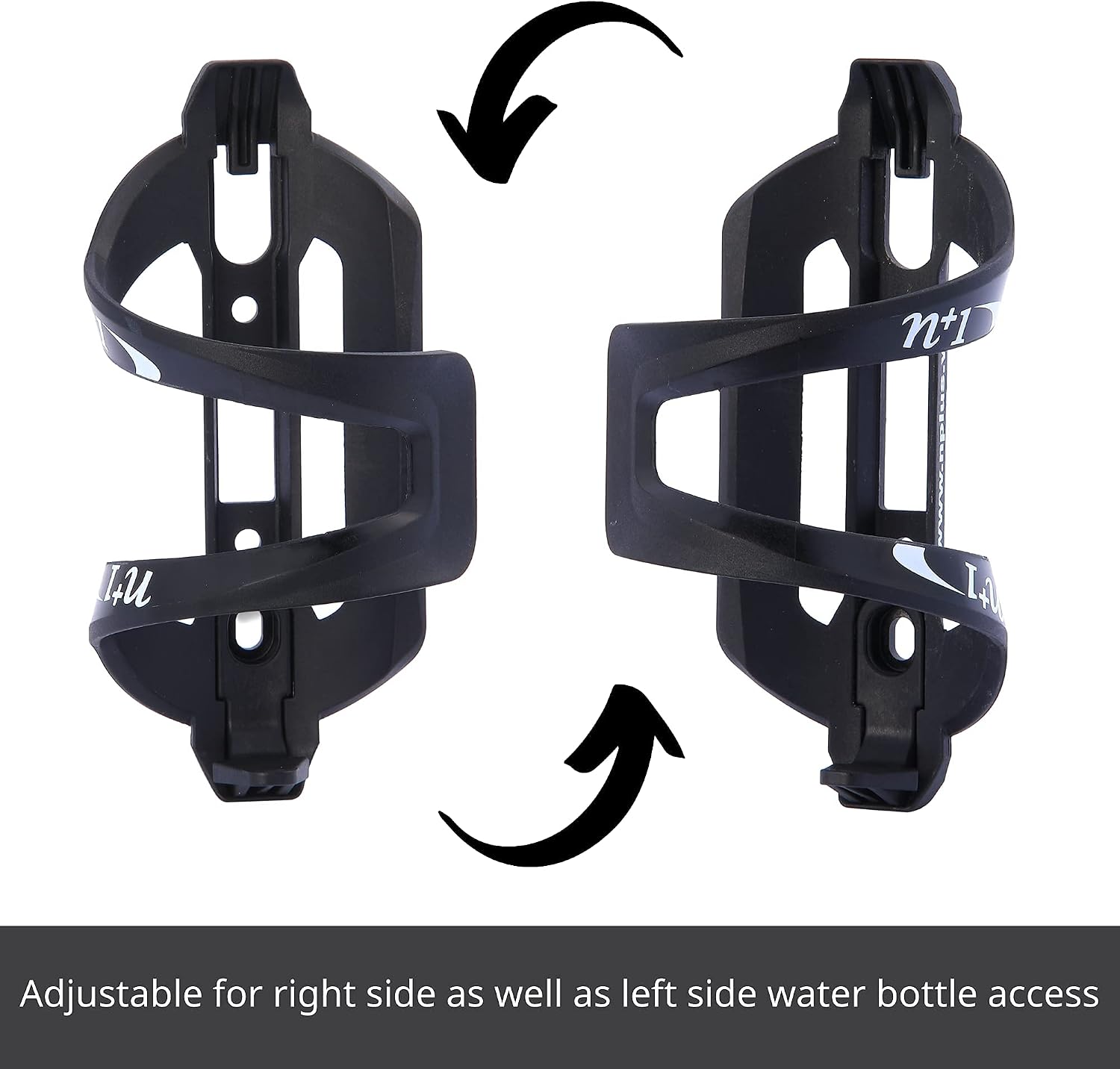 N+1 Lightweight Bicycle Bottle Holder | Side Load Bike Water Bottle Cage for Road Bikes and Mountain Bikes