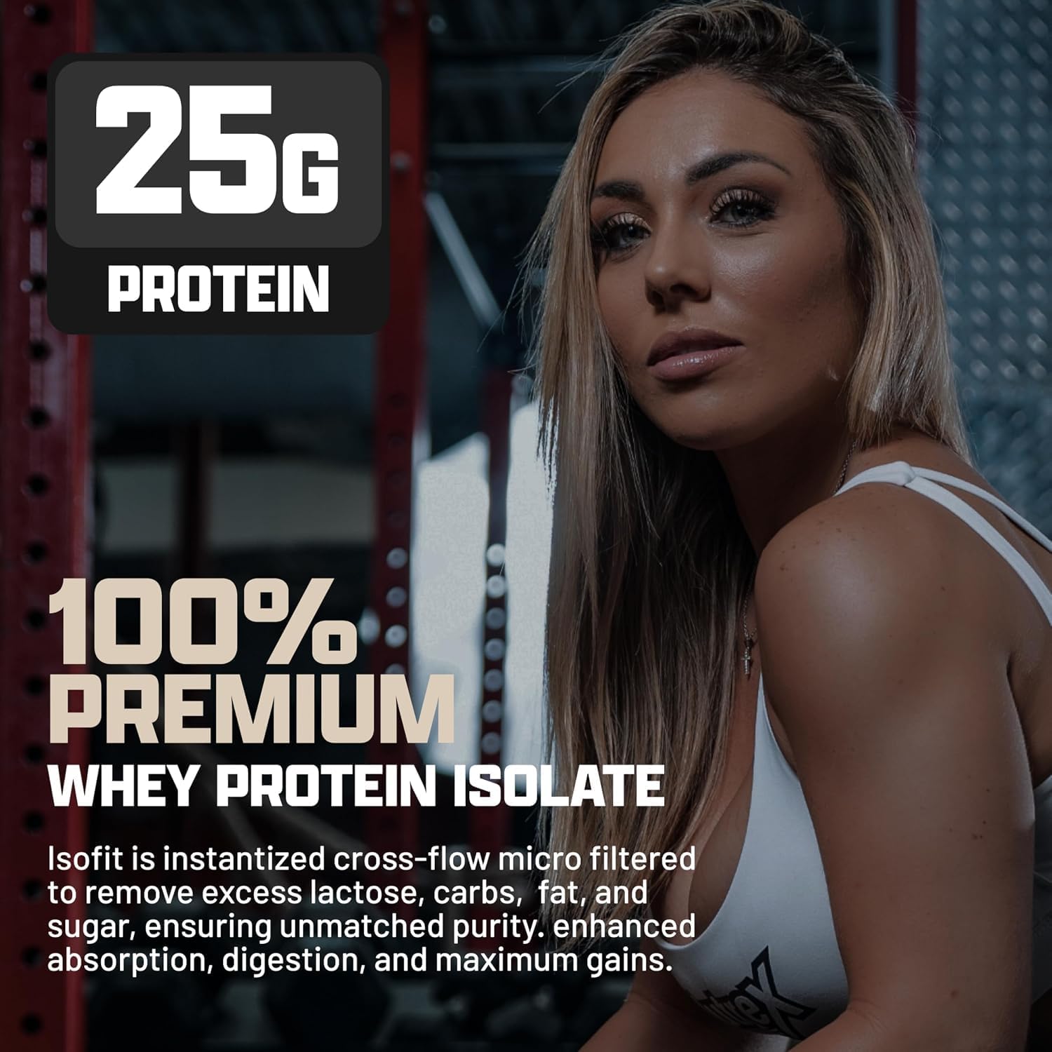 Nutrex Research IsoFit Chocolate Whey Isolate Protein Powder 100% Whey Protein Isolate | Muscle Recovery, Naturally High EAAs | Fast Absorbing, Easy Digestion | (Chocolate Shake 2lbs 30 Servings)