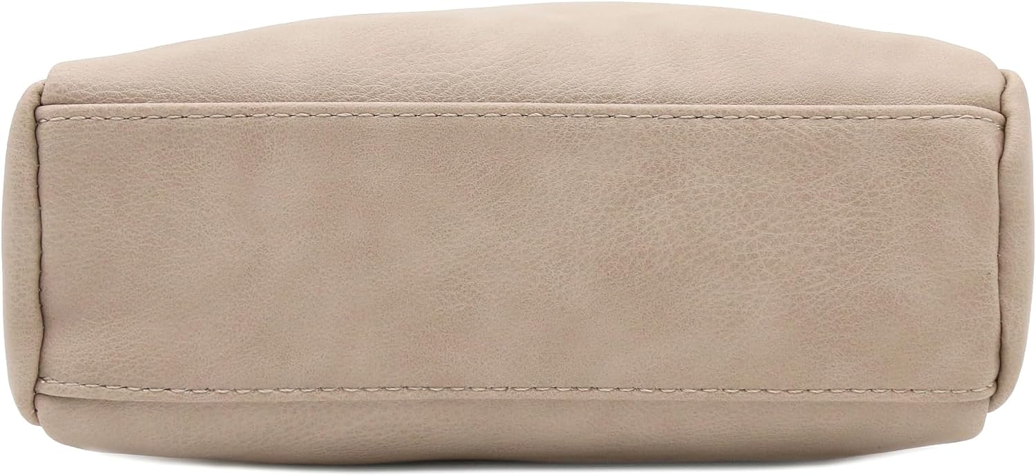 Triple Zip Small Crossbody Bag