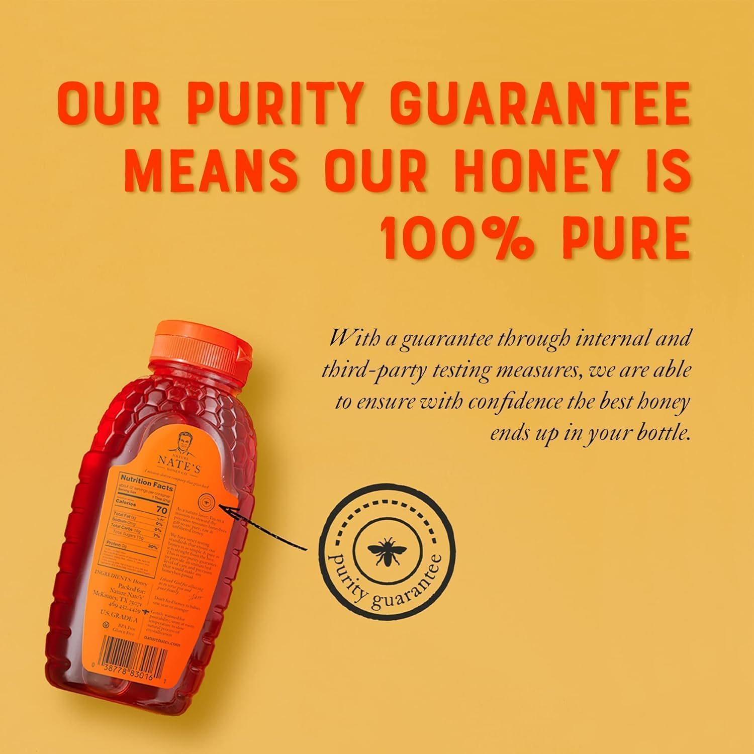 Nate's Honey - 32oz. Squeeze Bottle