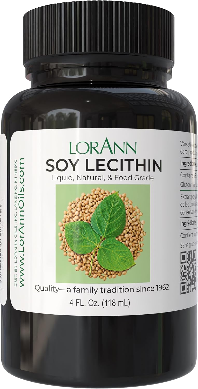 LorAnn Natural Liquid Soy Lecithin, 4 Ounce