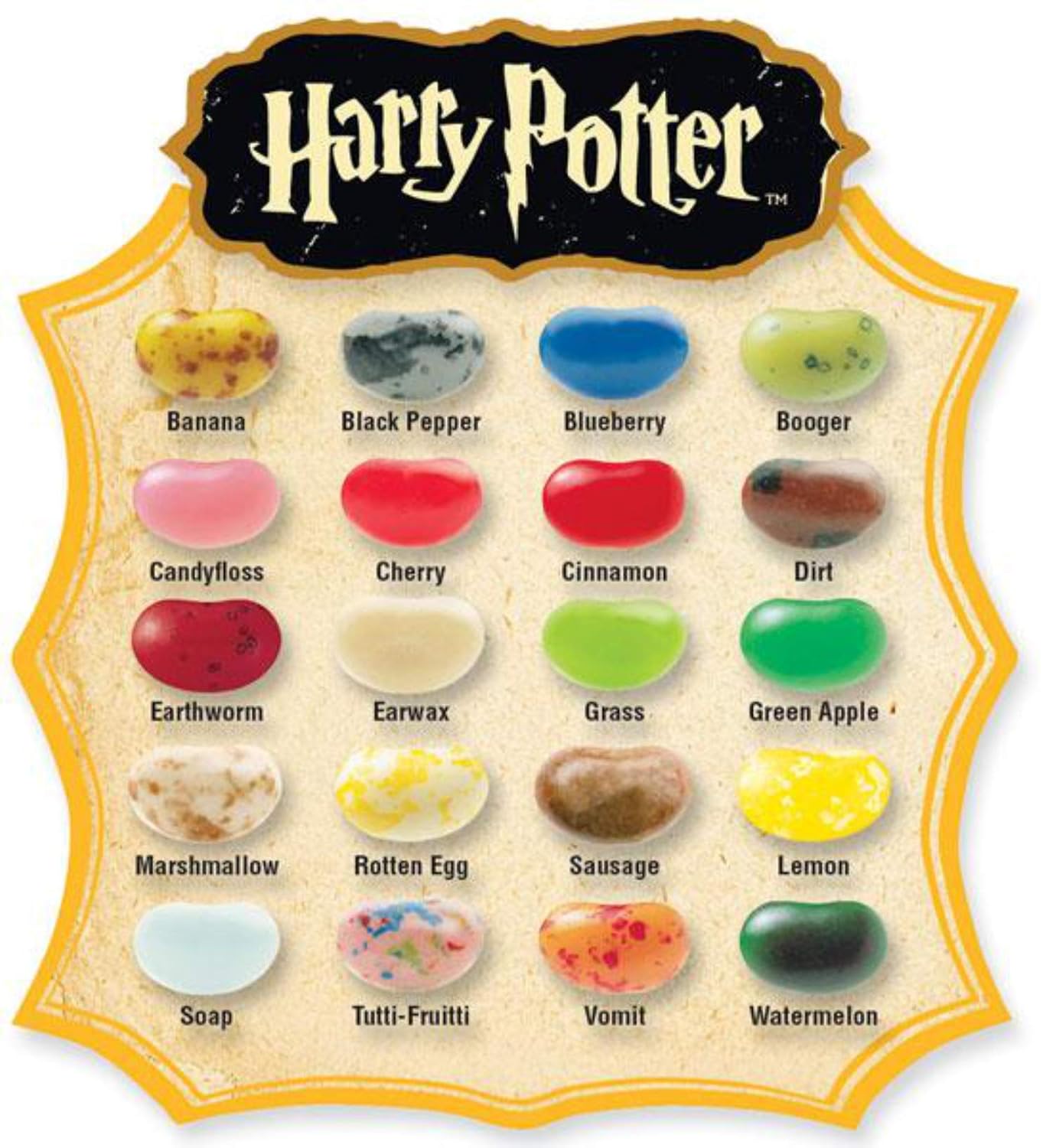Jelly Belly Jelly Beans, 20 Flavors, .35-oz Trial Size Packs, 80 Count
