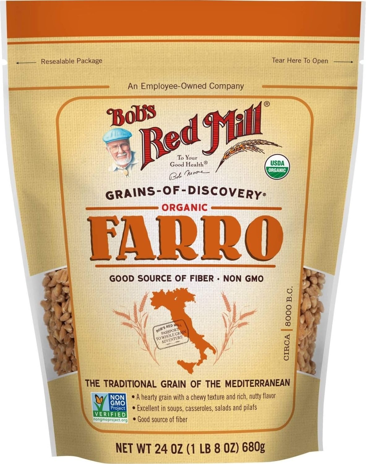 Bob's Red Mill Organic Farro Grain, 24oz