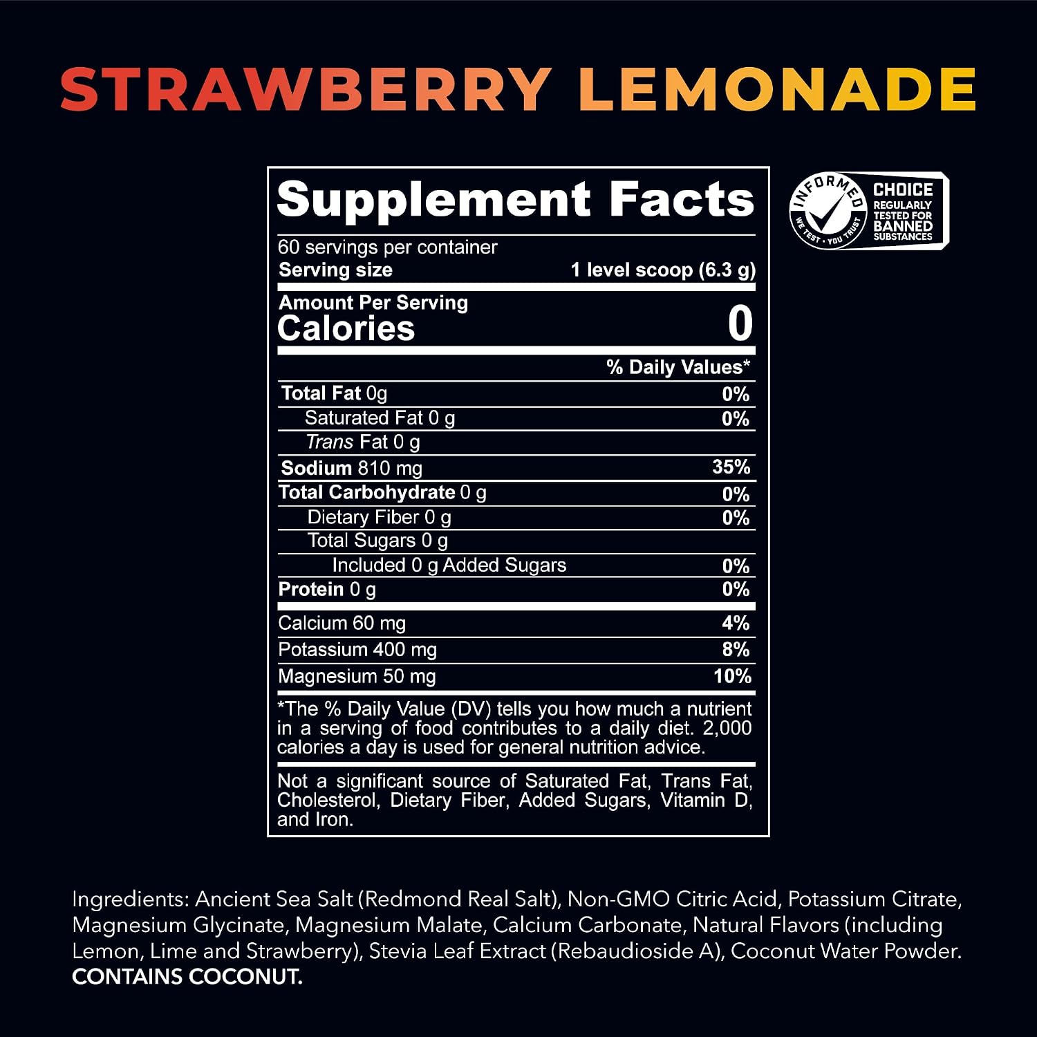 REDMOND Re-Lyte Sugar Free Electrolyte Powder Drink Mix (Mixed Berry)
