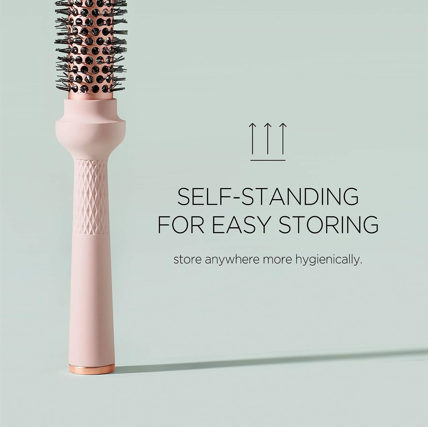 Magic Curling Round Brush (1 Inch) - Non-electronic, Self-Standing Round Brush, Great Blowout, Ceramic Coated Barrel, Quick Styling
