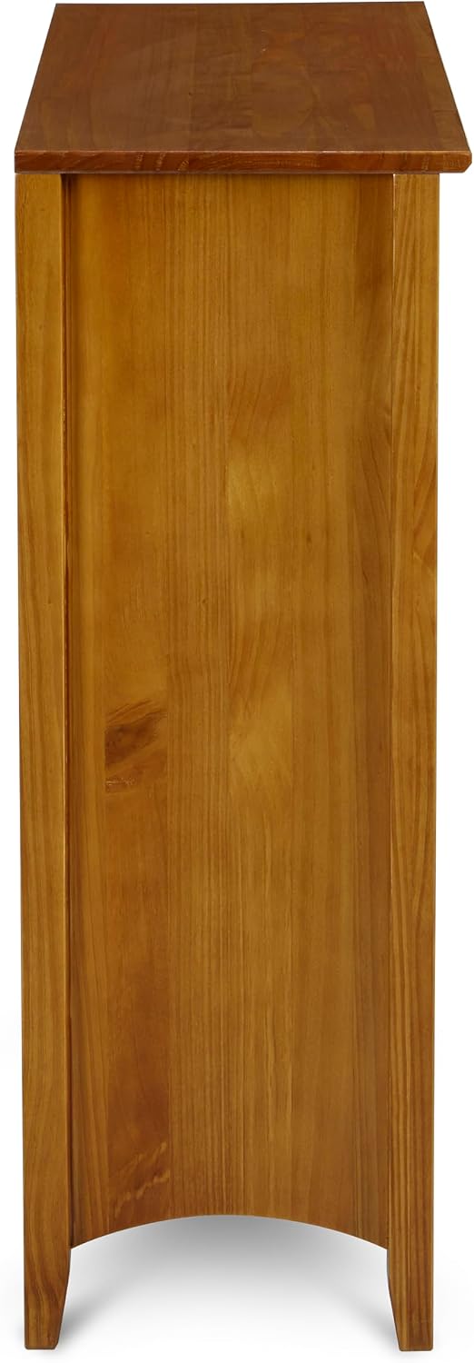 Shaker Style 3 Shelf Bookcase / Solid Wood / 36" High / Adjustable Shelving / Closed Back / Display Bookshelf for Living Room, Bedroom, Home and Office, White