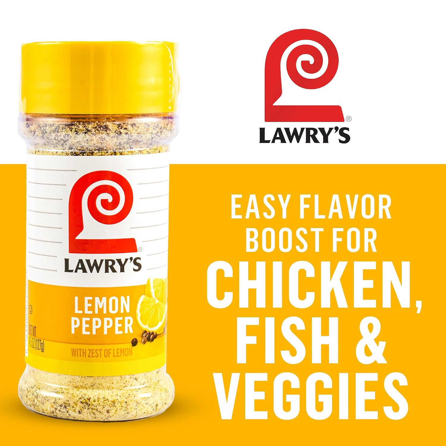 Lawry's Lemon Pepper with Zest of Lemon, 2.25 Oz