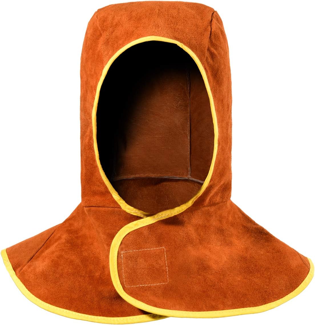 Welding Hood - Leather Welder Cap with Neck Shoulder Drape - Full Cover