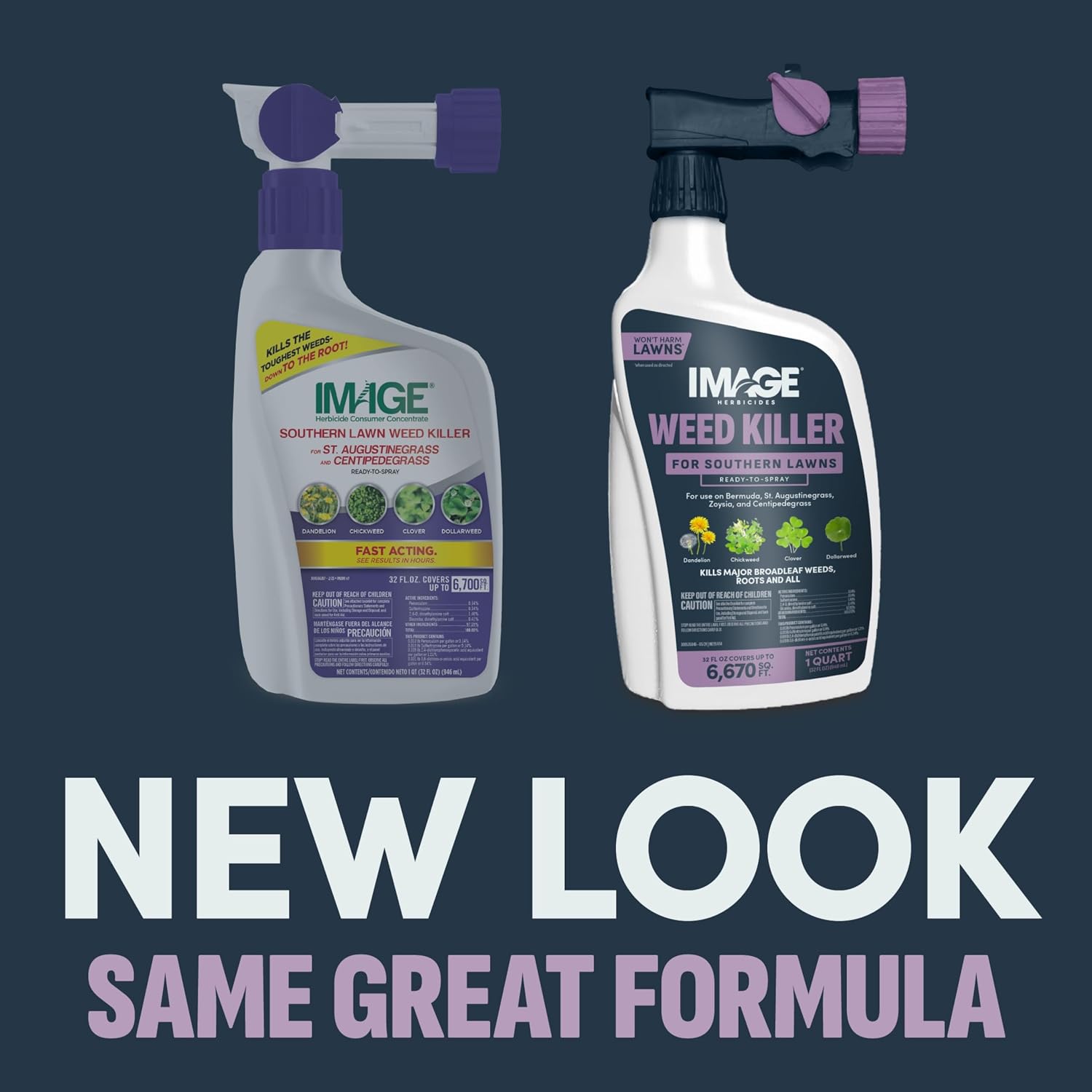 Image Herbicide Weed Killer for Southern Lawns RTS 32oz | Liquid weed killer, ready-to-spray, for St. Augustinegrass, Bermudagrass, Zoysiagrass
