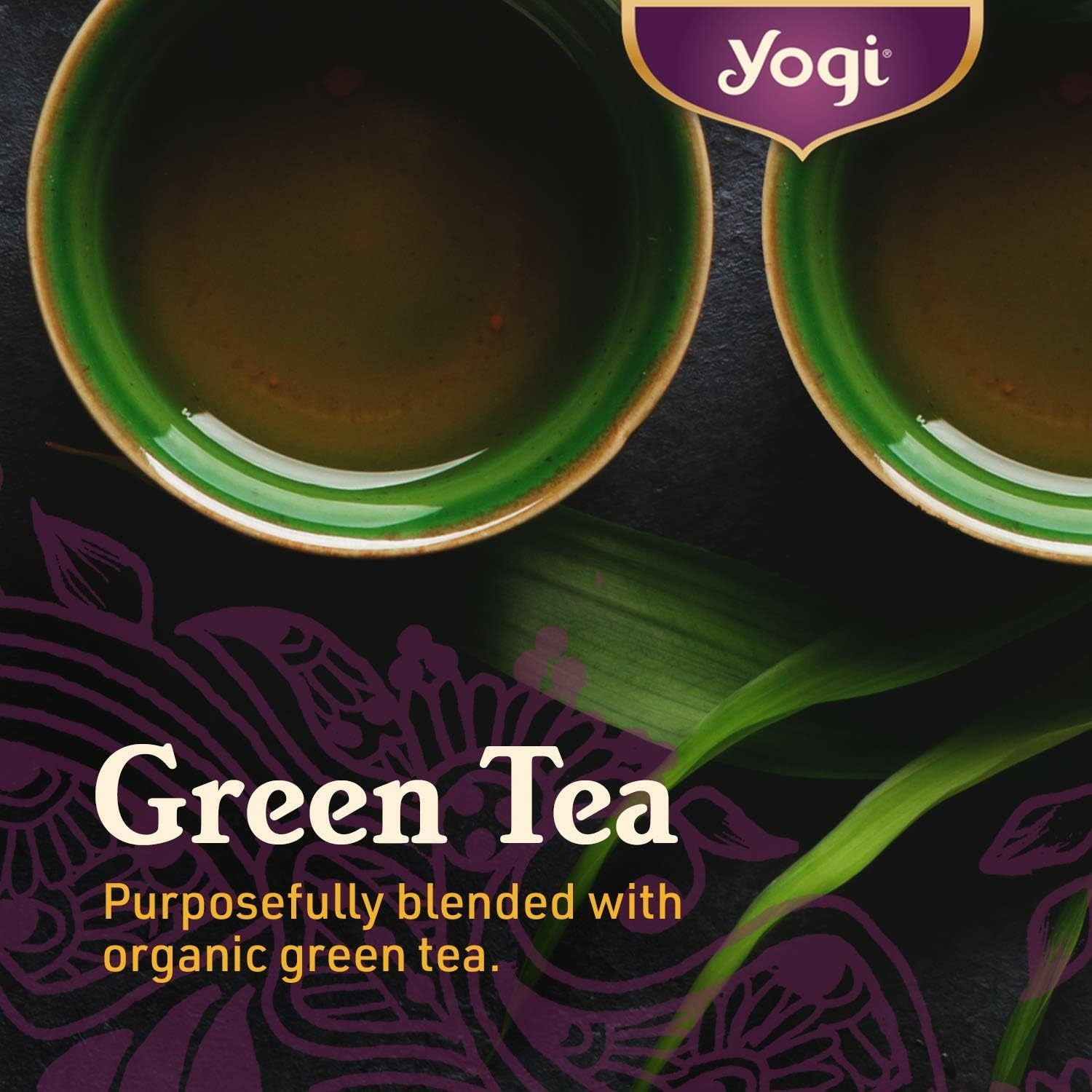 Yogi Pure Green Tea, 16 Tea Bags (6 Pack) | Organic Green Tea That Supports Overall Health and Provides Antioxidants