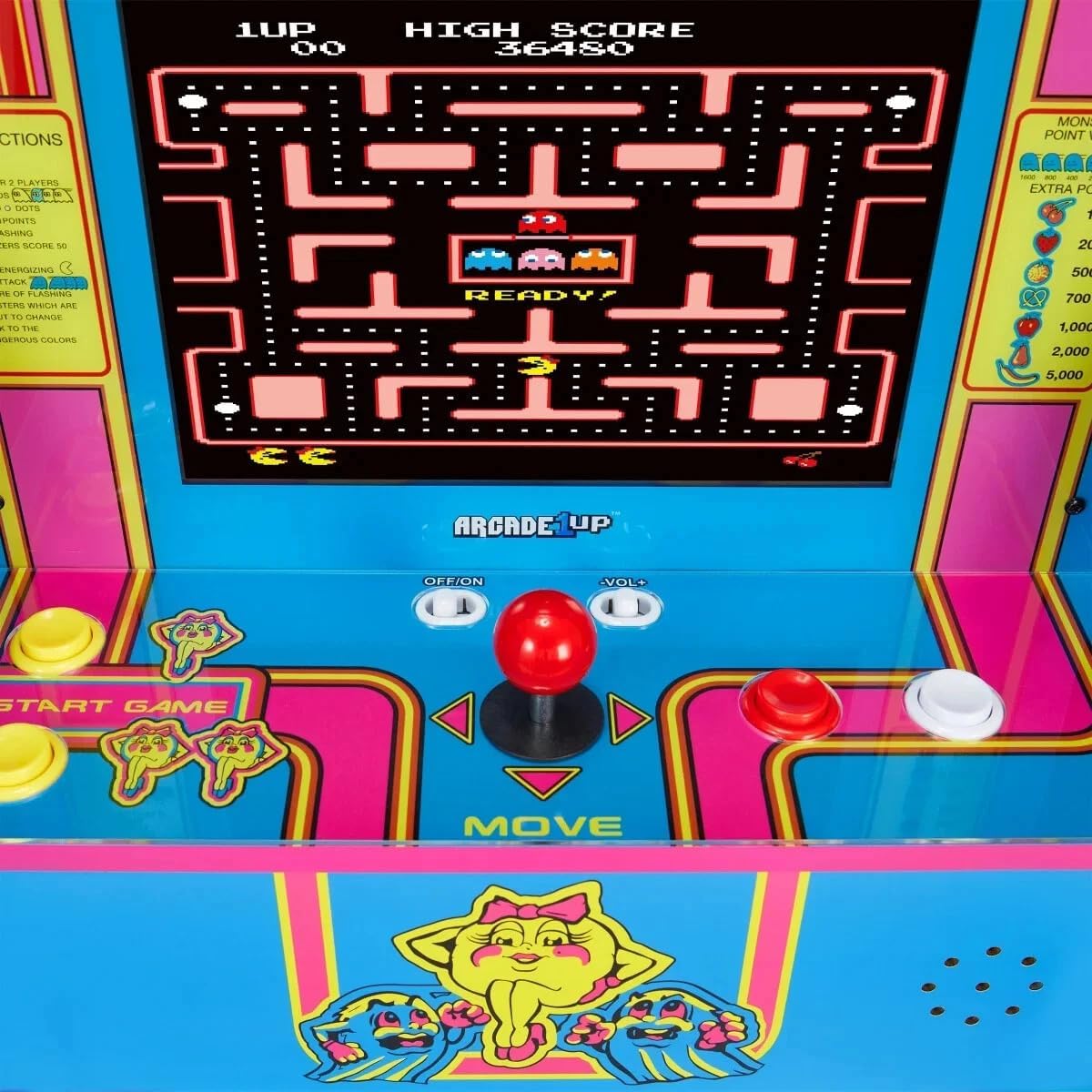ARCADE1UP MS PAC-Man PARTYCADE 8 Games in 1