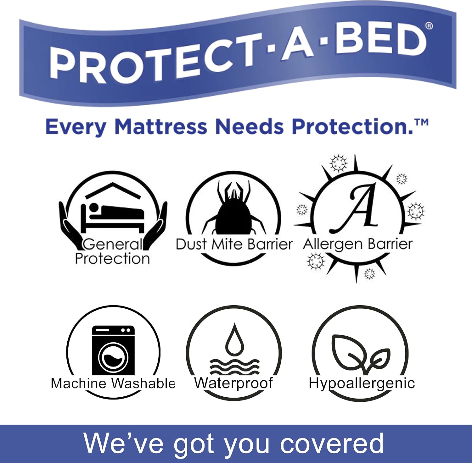 Protect-A-Bed Cloud Extra-Soft Tencel Waterproof Mattress Protector, Queen