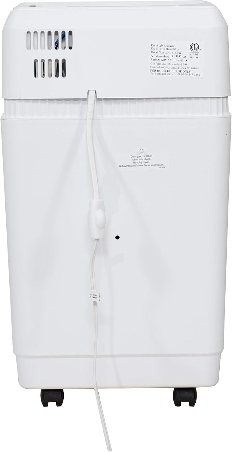AIRCARE Space Saver Large Evaporative Whole House Commercial 6 Gallon Humidifier for Large Rooms 2, 700 sq ft. With Digital Controls
