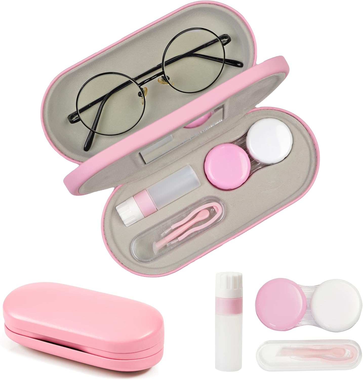 Lasiyanor Contact Lens Travel Kit with Cleaner Washer