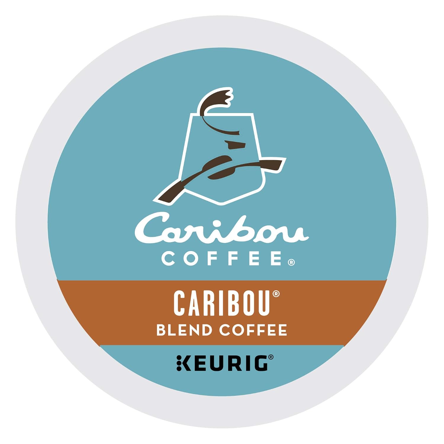 Caribou Coffee Caribou Blend, Single-Serve Keurig K-Cup Pods, Medium Roast Coffee, 24 Count (Pack of 4) | 4 Pack, Medium Roast Coffee