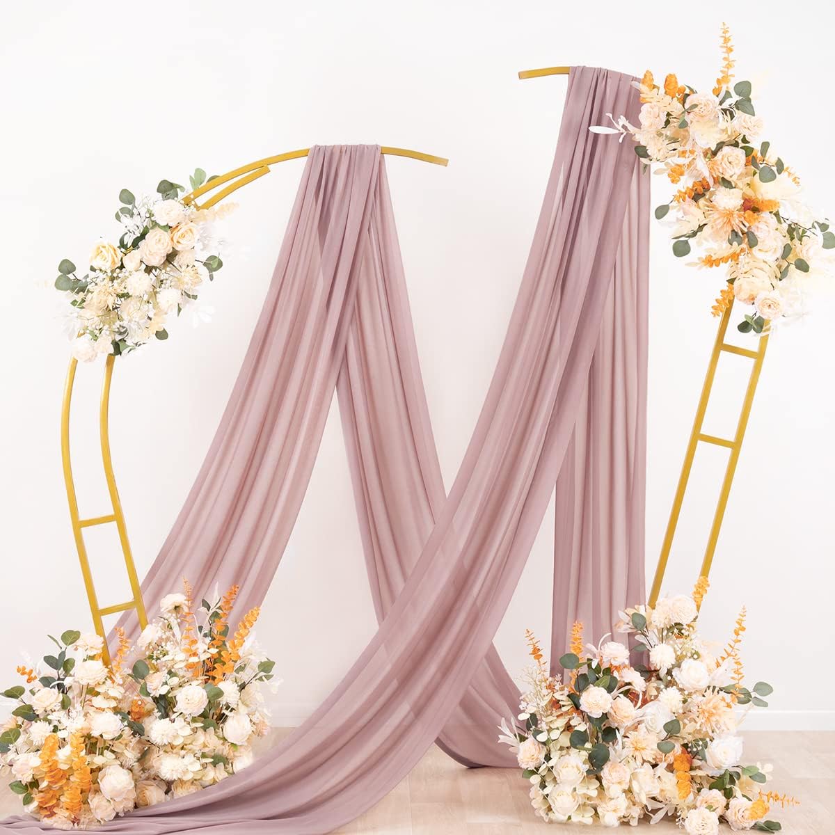 Wedding Arch Draping Fabric Sheer Chiffon Curtain Drape Wedding Party Decor
