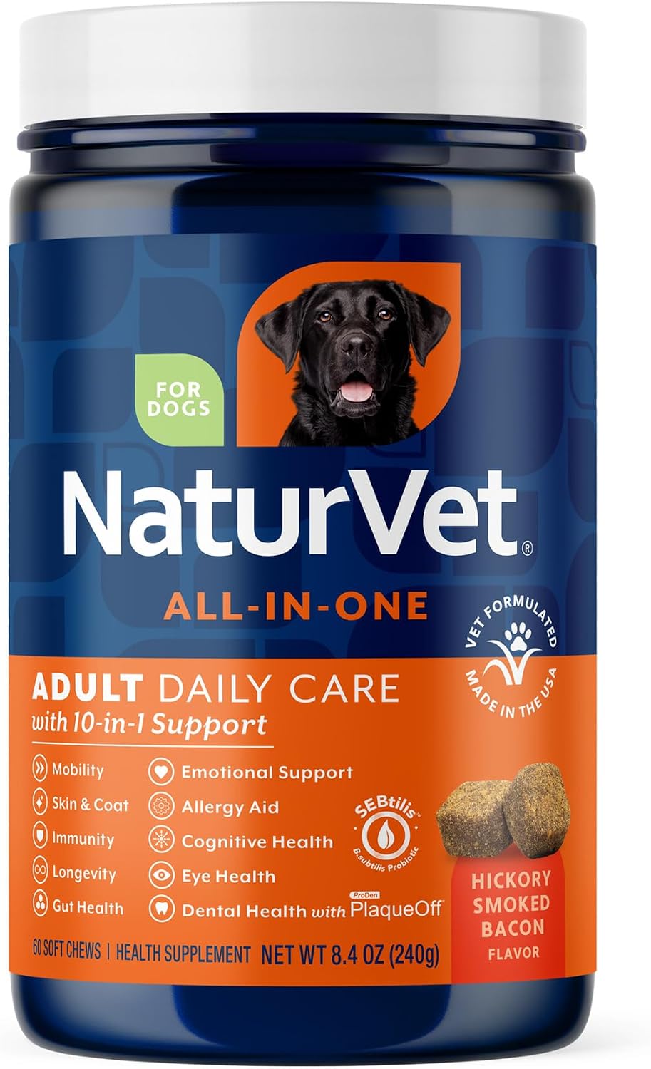 NaturVet All-in-One Cat & Dog Supplement Daily Multivitamin - 13 Oz Powder | Daily Multivitamin for Dogs & Cats - Supports Digestion, Skin & Coat with Omega-3, 6, 9 in a Wheat-Free Formula, 13 Oz Powder