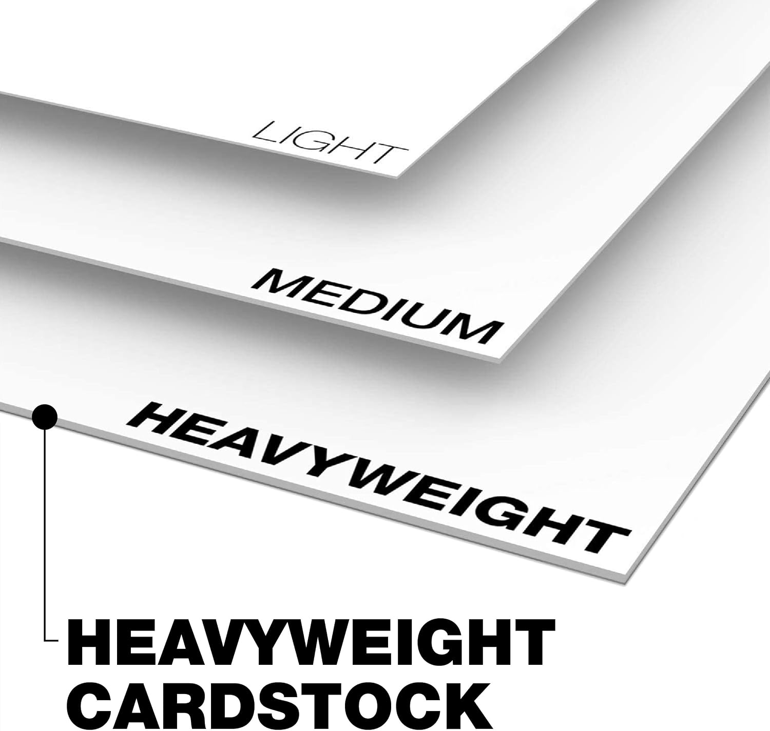 Springhill White 8.5” x 11” Cardstock Paper, 90lb, 163gsm, 250 Sheets (1 Ream) – Premium Lightweight Cardstock, Printer Paper with Smooth Finish for Greeting Cards, Flyers, Scrapbooking – 015101R