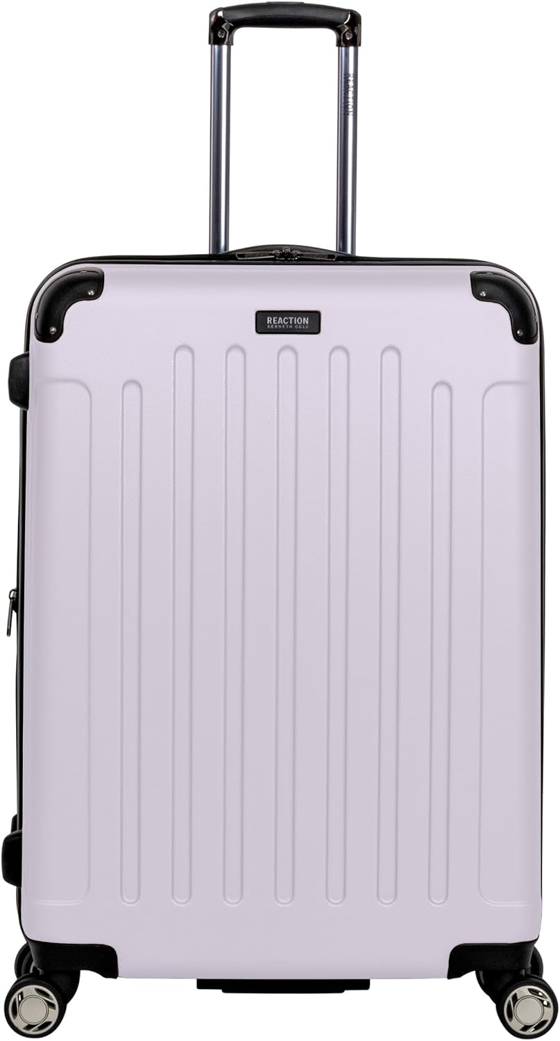 Kenneth Cole REACTION Renegade Luggage Expandable 8-Wheel Spinner Lightweight Hardside Suitcase, Champagne, 20-Inch Carry On